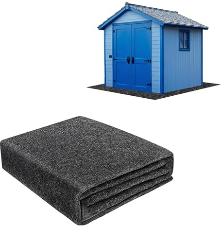 BETAGT 91 x 91 cm große Outdoor-Schuppenmatte, 3 mm dicker, wasserdichter Bodenbelag, Bodenbelag, Outdoor-Carport-Matte, rutschfest, staubdicht, Terrassenmöbel, Bodenkratzer