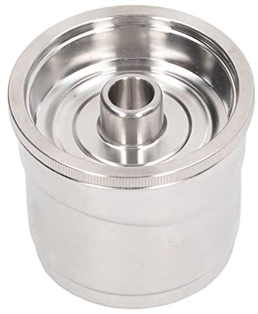 Nikou Stainl Steel Reusable Coffee Capsule Filter, Refillable Coffee Cup Filter for Illy Coffeemaker, Compatible with Single Serve Machines, Design