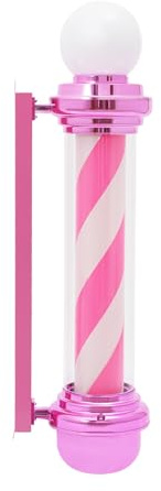 GAOUSD Barbier Pole Lampe LED Barbierstab Drehschild Klassisch für Friseursalon Barber Pole 10.000 – 12.000 K, für Salon, Friseur, Schönheitsgeschäft