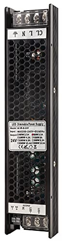 Dimmbares LED-Netzteil, 80 W, hocheffizientes Gehäuse aus Aluminiumlegierung, unterstützt SCR 0-10 V, PWM, DALI, 4 Steuerungsmethoden für LED-Lichtleisten, kommerzielle (24 F/A.A)