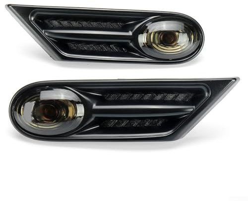 Seitenmarkierungsleuchte für Mini Cooper R56 R57 R58 R59, ABS PC Gelb Blinker, Kotflügellampe, direkte Passform 2007–2017