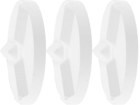 KICHOUSE 3 Pièces Support Triangulaire et Protège Le Four en Alumine Blanche pour Poterie, Réduit Le Glissement Structure Triple Pied Cuisson en Four de Poterie