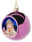 Boule de Noël Mon Premier Noël Photo Personnalisable (Rose, 6)