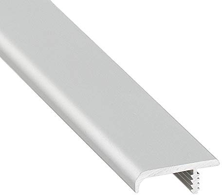 Design Griffleiste Aluminium Möbelgriff Küche Griff-Profilleiste kürzbar L-Form - H8200 | Länge 2500 mm | Schrankgriff gebogen - silber eloxiert | MADE IN GERMANY | 5 Stück - Schubladengriff Alu