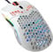 Glorious Gaming Model O- (Petite) Souris de jeu filaire - Design nid d’abeille 58 g, RGB, capteur Pixart 3360, switches Omron, ambidextre - Blanc brillant
