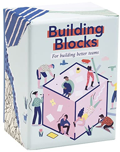 Bloques de construcción: Juego de Cartas de construcción de Equipo para Trabajar, iniciadores de conversación y rompedores de Hielo para Conocer a Sus Coworkers - Herramientas de Oficina y