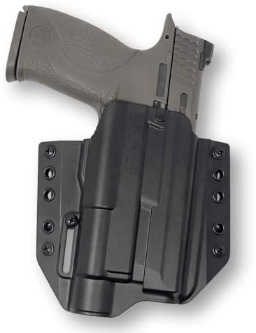Holster for S&W M&P 9,40 2.0 (4-4.25) with Streamlight TLR-1 Weapon Light - OWB Holster for Concealed Carry / Custom fit to Your Gun for Maximum Comfort and Everyday Carry