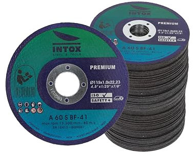 INTOX Trennscheiben 115mm x 1,0mm 100 Stück Inox Flexscheibe für Metall Stahl und Edelstahl