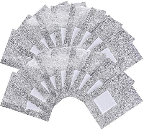 400 Pcs Foil Nail Wraps Gel Nail Polish Remover Foil Wraps for Gel Polish Removal 400Pcs