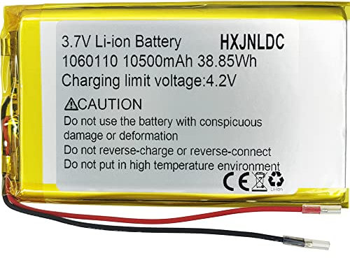DC 3.7V 10500mah 1060110 li-ion Lithium Ion Polymer Battery per DIY 3.7-5v prodotti della batteria,altoparlante Bluetooth,sorgente portatile