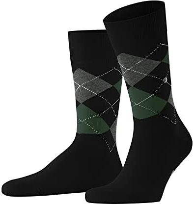 Burlington Herren Socken King M So Baumwolle gemustert 1 Paar, Schwarz Black 3004, 40-46