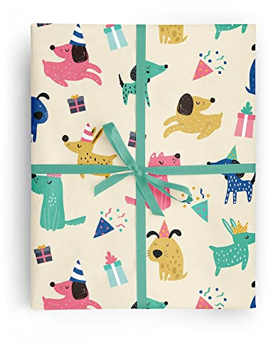 Revel Party Dogs Geschenkpapier, gefaltet, 68,6 x 99,1 cm