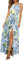 KILIG Sommerkleid Damen Lang Maxikleid Sommer Neckholder Elegant Kleid Hochzeitsgast Schlitz Freizeitkleid (Floral V, Small)