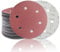 30 Pezzi Dischi Abrasivi 225 mm, 6 fori, Carta Vetrata per levigatrici per pareti e soffitti con 225 mm / 6 fori （ grana 40/60/80/120/180/240）-Senmai Tools