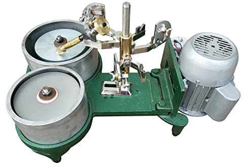XINRISHENG 250W Gem Angle Machine Polishing and Polishing Double Disc Facet Machine Double Head Flat Grinder Grinding Machine