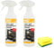 HG Oven Cleaner Spray (2X 500 ML)- Grill, BBQ Cleaner Degreaser- For Effective Removal of Burnt-on Food, Grease and Grime with Degreaser Sponge (Pack of 2)