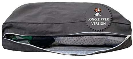 Molly Mutt Medium to Large Dog Bed Cover - I’M A Realist Print - Measures 27”X36”X5’’ - 100% Cotton - Durable - Breathable - Sustainable - Machine Washable Dog Bed Cover (dd45ab)