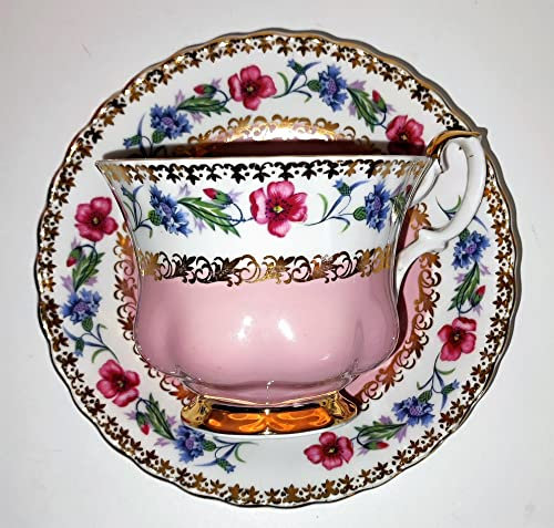 AngiesStrickZauber : Royal Albert - Tazza da collezione, 1 piattino, colore: Rosa