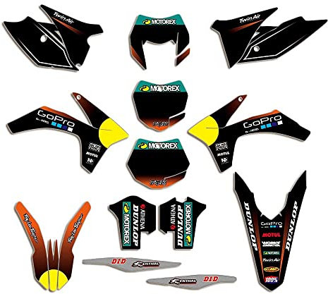 ENARUI Dekor Aufkleber Kompatibel mit KTM 125 250 400 450 350 200 300 150 500 525 EXC EXC-F XCW 2012 2013 und KTM XC XCF SXF 2011 2012