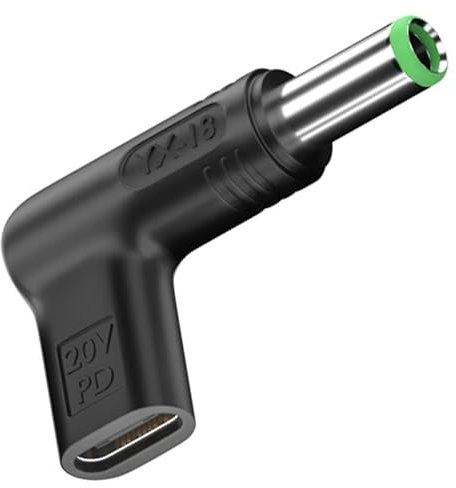 Bacron 100W USB C auf DC Adapter, Stecker auf DC weibliche 12V 19V 20V Adapter (6.3x3.0mm)