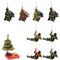 Generisch Feuerwehrmann Weihnachtsbaumschmuck, Acryl Hängende Ornamente, 4/8/12 Stück, Weihnachtsschmuck, Weihnachtsschmuck zum Aufhängen für Wand, Fenster, Baum (D-8PC)