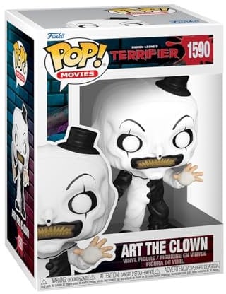 Funko Pop! Movies: Terrifier - Art The Clown - Vinyl-Sammelfigur - Geschenkidee - Offizielle Handelswaren - Spielzeug Für Kinder und Erwachsene - Movies Fans - Modellfigur Für Sammler und Display