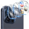 AIYEEN Protector de lente de cámara (paquete de 3) compatible con iPhone 15 Pro 6.1 y iPhone 15 Pro Max 6.7 protección de cubierta de lente de cámara, vidrio templado 9H