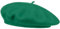 Van Der Rich ® - Baskenmütze (100% Wolle) Französisch Einfarbig - Damen (Grün367, One Size)