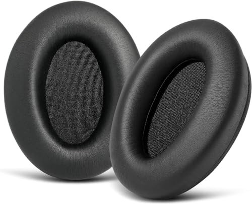 Ear Pads for Sony XM3 WH-1000XM3 Wireless Noise Cancelling Over Ear Headphones Replacement Leather Earpads Cushions Earmuffs for WH 1000XM3 with Noise Isolation Memory Foam(Black)
