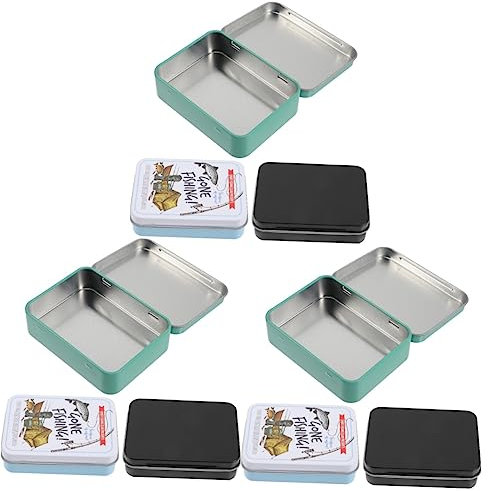 Toyvian 9 Pièces boîte de Poker boîte à thé carrée étagère de Rangement pour Jouets Voitures Jouets Jouer aux Cartes Support de Stockage Mallette de Rangement rectangulaire