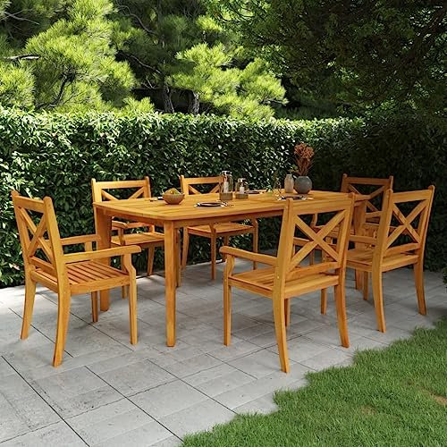 CKioict Partytisch Bistrotisch Outdoor Stehtisch Outdoor Gartentisch 200x100x75 cm Massivholz AkazieGeeignet für Pools, Gärten, Rasenflächen