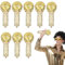 PRVCFZ 8 PCS Inflatable Microphone, 53 * 26cm Gold Blow Up Party Props, Toy Microphone for Star Party Supplies, Christmas Birthday Gifts, Stage Performance