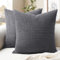 Softalker Sofa Kissenbezug Dunkelgrau 45x45 Cord 2er Set flauschig und weich Kissenhüllen Sofakissen Couchkissen Dekokissen Zierkissen Deko für Wohnzimmer Schlafzimmer Couch Winter Herbst