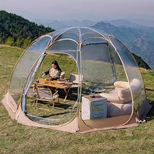Blasenzelt Großes Kuppelzelt, Transparentes Garten-Iglu-Zimmer, Schutzzelt für Wanderungen, Partys, Terrassen, Picknicks, Camping, Kommerzielle Pavillonzelte