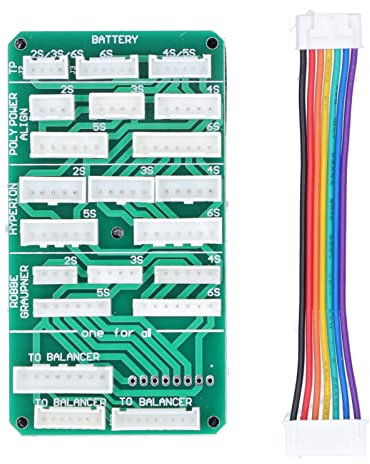 Kuuleyn: Ausgewogene Ladeplatine, parallele Ladeplatine, 2-6-s-Lithiumbatterie-ausgeglichener Erweiterungsadapter mit 1x Flachkabel, 1x Benutzerhandbuch