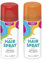 133ml washable temporary hair colour spray kids adults Halloween Glitter Temporary dye (Red and Orange Hair Spray, 133ml)