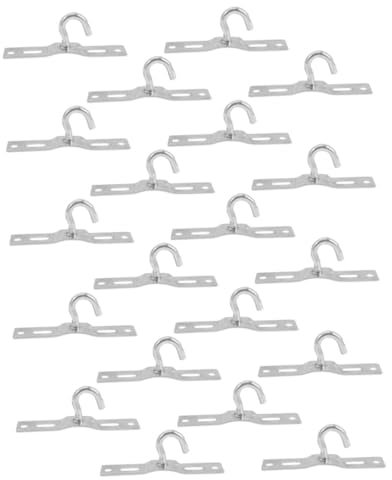 Cabilock Lot De 20 Supports De Fixation Pour Lustre Et Plafonnier Led Installation Facile Kit De Montage En Fer