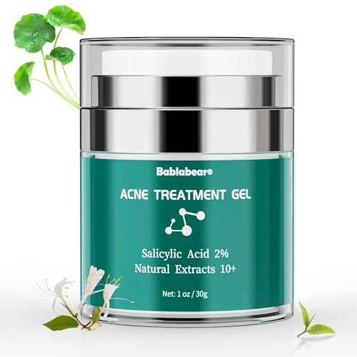 Acne Treatment Cream: Spot Cream, Pimples, Face Blemishes, Blackheads, and Oil Control, Anti-Acne Removal for Teenagers, Men&Women, Suitable for Face, Back&Butt, 30g