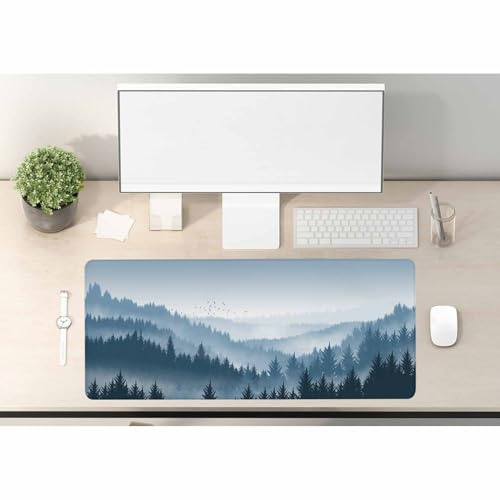 Woutay Mouse Mat,Pine Forest,Mouse Pad with Non-Slip Rubber Base