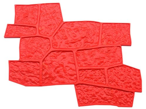 YJKKZQLB Wall Concrete Stamps Texture MatsNatural Stone Concrete Wall Block Stamps Antique Brick Cement Imprinting Mold Wall Decorative Moulds 11 Styles (Color : Wall 10)