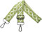 Taschengurte zum Wechseln Schultergurt für Tasche, Verstellbar Taschengurt Breit 3.8cm mit Silber Karabiner Schulterriemen Taschenband Umhängegurt Tragegurt für Handtaschen, Weiß/Green, R10