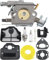 Carburatore di ricambio 136 per motosega Husqvarna 136 137 137E 141 142 141LE 142E per motosega Walbro WT-834 WT-657 WT-529 WT-289 WT-285 WT-239 WT-202 per Zama C1Q-W29E Car. b Filtro Aria
