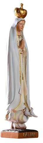 Statue Unserer Lieben von Fatima – Statue Unserer Lieben von Fatima, handbemalt, Mutter, Skulptur, Sammlung, für den Innen- und Außenbereich