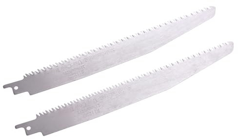XFUYI S1122C Säbelsäge aus Edelstahl, zum Schneiden von Knochen, Fleisch und Holz, 2 Stück