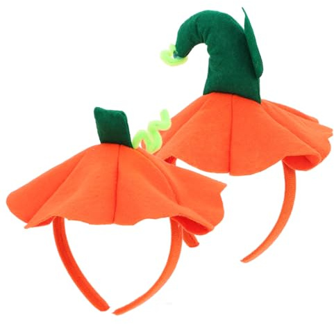 TOPPERFUN 2stücke Halloween Kürbis Haarband Kopfband Kostüm Zubehör Für Junge Mädchen Pumpkin Headband Für Halloween-feiern Fotoaufnahmen Und Mehr