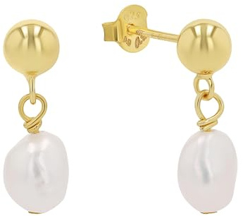 s.Oliver Ohrringe 925 Sterling Silber/Edelstahl Damen, Ohrschmuck, Kommt in Schmuck Geschenk Box