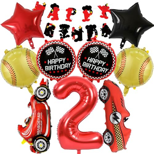 9 Stück Geburtstagsdeko Mick Moue Junge Mädchen, Miky Maus Luftballons Geburtstag Set, Kindergeburtstag Folienballon, Geburtstag Party Deko Ballons Set für Kinder