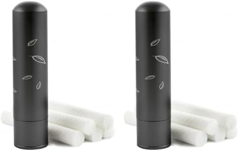 Stick inhalateur - Avec 5 mèches en coton (Lot de 2)