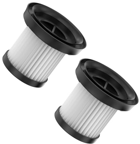 Aspiron HEPA-Filterelement für AS-CA038, 2er-Pack Waschbarer HEPA-Filter für Handstaubsauger Akku