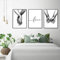 Nordic Ideas Set de 3 Affiches Noir et Blanc Tenant par la Main et Citation Amour Murale Chambre Tableaux Décoration Peinture sur Toile Poster Deco Salon sans Cadre PTQT002-XL